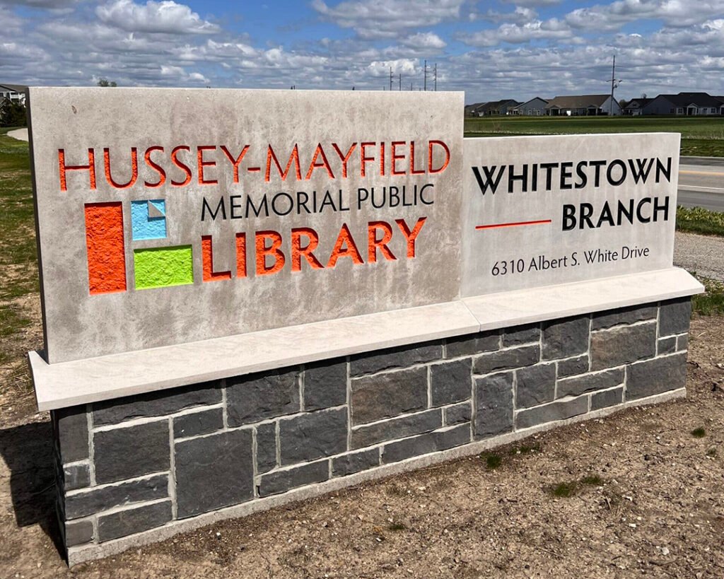 library sign